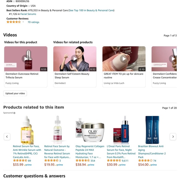 Dermelect Outcrease Retinol Trifecta Serum for Face **Brand New In Box** - Picture 5 of 7